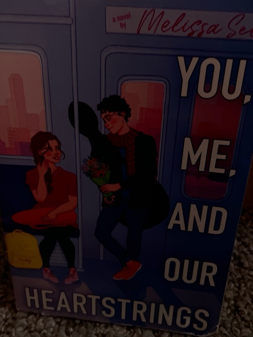 You, Me, and Our Heartstrings — Blue Illustrated Women's Novel Cover